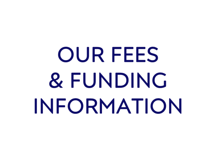 Our fees and funding information link